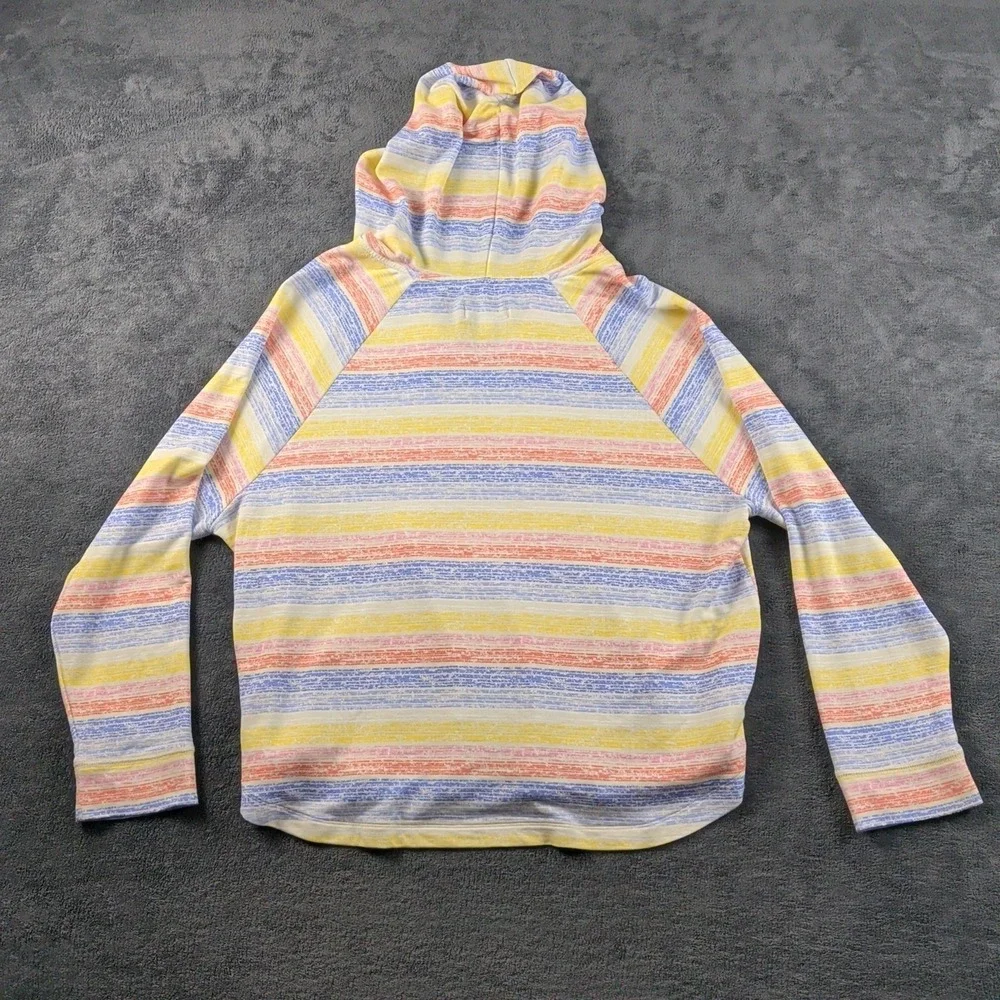Koolaburra by UGG Hoodie Womens 1XL Multicolor Striped Lightweight Pullover Knit - Picture 3 of 3
